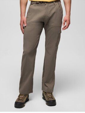 Prana Zion 34/30 Stretch Cargo Pants in Mud